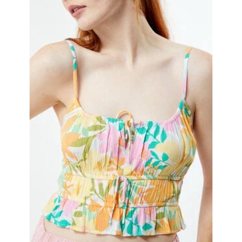 Billabong Sunkissed Cropped Cami Top Sz Medium New